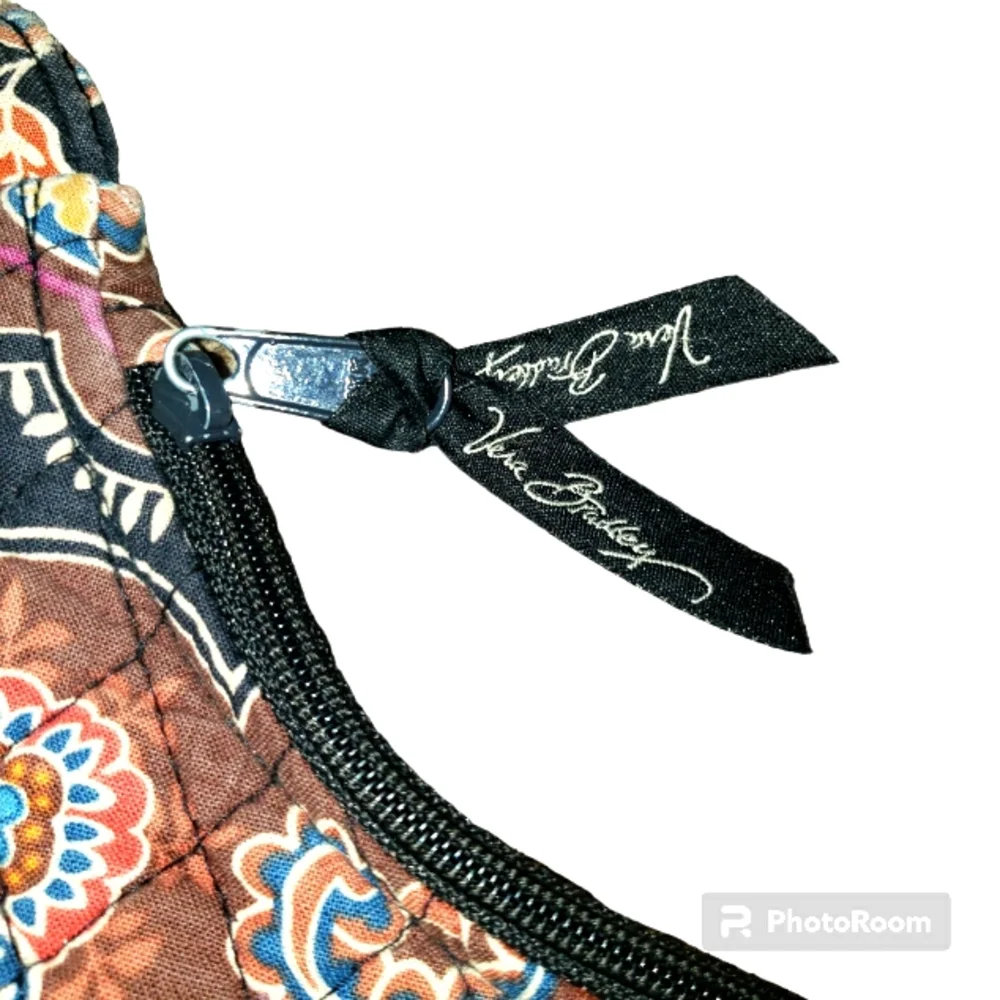 Retired! Beautiful Kensington Maggie Brown Floral Paisley Vera Bradley Purse - Picture 9 of 13